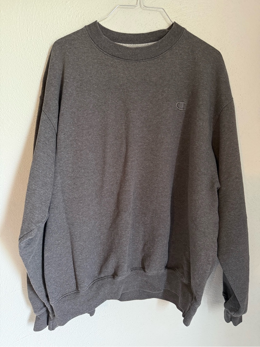 Champion Men's Charcoal Crewneck Sweatshirt